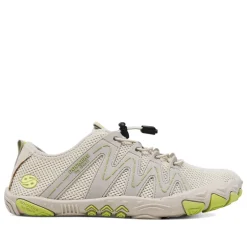 Zapatillas deportivas DOCKERS beig con detalles amarillos y cordón elástico barefoot