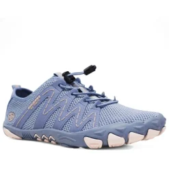 Zapatillas deportivas DOCKERS azules con detalles rosas y cordón elástico barefoot