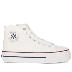 Zapatillas lona Chika 10 City Up blancas de piel vegana