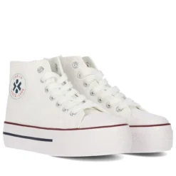 Zapatillas lona Chika 10 City Up blancas de piel vegana