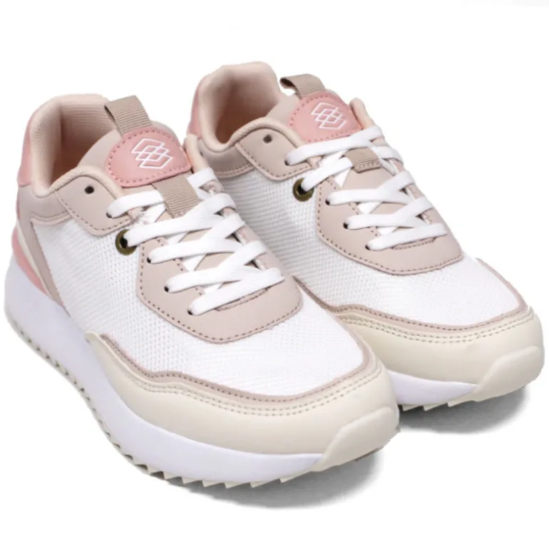 Zapatillas Owel sydney blancas y rosas
