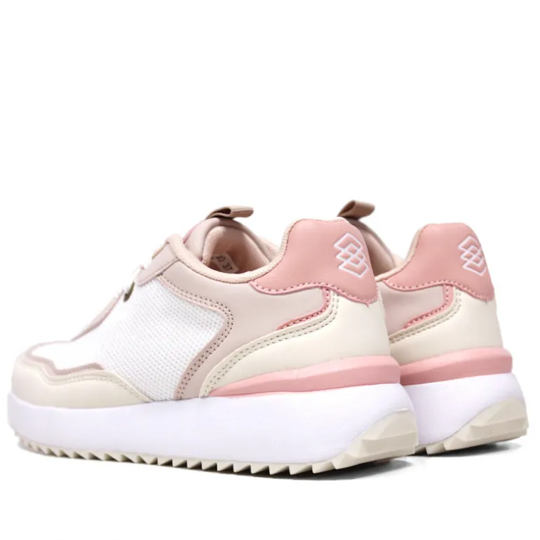 Zapatillas Owel sydney blancas y rosas