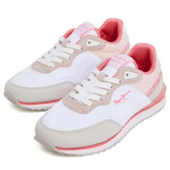 Zapatillas Pepe Jeans london seal blanco y rosa