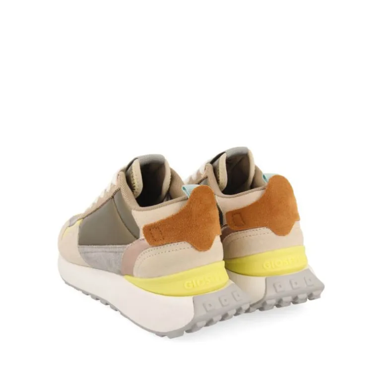 Zapatillas urban Gioseppo retro doradas con detalles para mujer selkirk