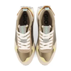 Zapatillas urban Gioseppo retro doradas con detalles para mujer selkirk