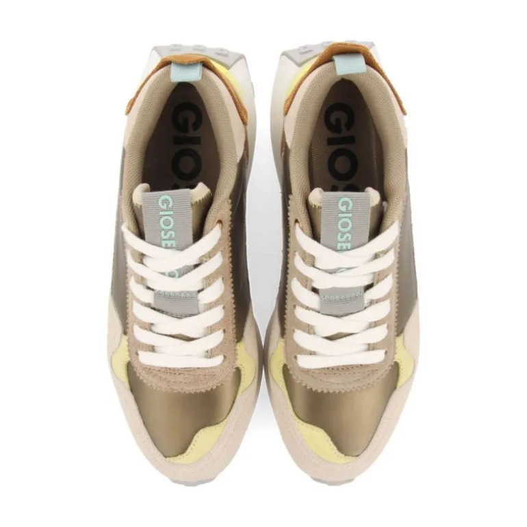 Zapatillas urban Gioseppo retro doradas con detalles para mujer selkirk