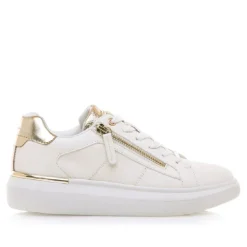 Zapatillas urban Maria Mare varese con detalles dorados y cremallera lateral