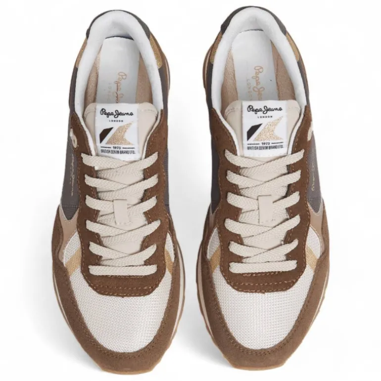 Zapatillas urban Pepe Jeans marrones brit mixt