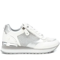 Zapatillas Xti 141123 hielo con cremallera lateral y detalles plateados