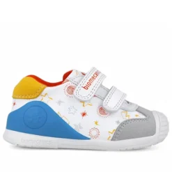 ZAPATOS BIOMECANICS DE NIñO BLANCO Y YEMA 252115C