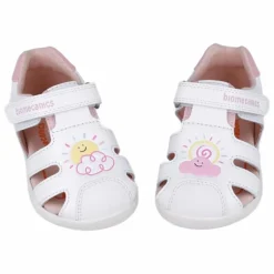 ZAPATOS BIOMECANICS DE NIñA BLANCO Y ROSA 252166D