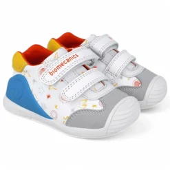 ZAPATOS BIOMECANICS DE NIñO BLANCO Y YEMA 252115C