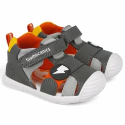 ZAPATOS BIOMECANICS DE NIñO GRIS 252125B