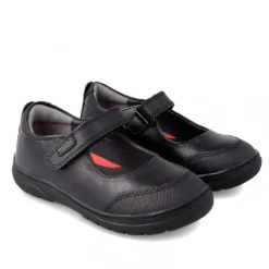Zapatos colegiales Garvalin 211700 negro de piel estilo mercedita