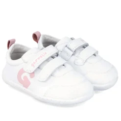 ZAPATOS GARVALIN DE NIñA BLANCO Y ROSA 242320B