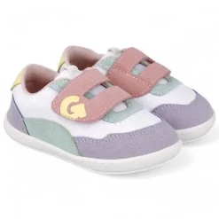 ZAPATOS GARVALIN DE NIñA BLANCO Y LILA 252335D