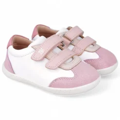ZAPATOS GARVALIN DE NIñA BLANCO Y ROSA 252331B