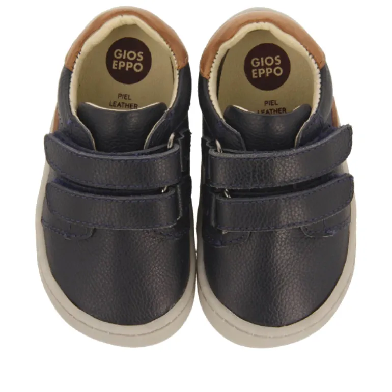 Zapatos Gioseppo azules con detalles marrones de piel respetuosos
