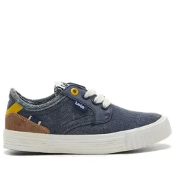 Zapatos Lois denin con cordones y suela blanca
