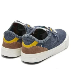 Zapatos Lois denin con cordones y suela blanca
