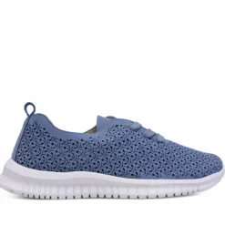 Zapatos planos azules con cordones
