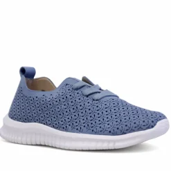 Zapatos planos azules con cordones