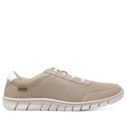 Zapatos sport Baerchi taupe con cordones elásticos