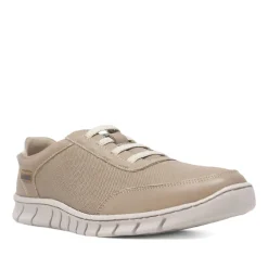 Zapatos sport Baerchi taupe con cordones elásticos
