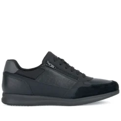 Zapatos sport Geox avery hombre negro con cordones