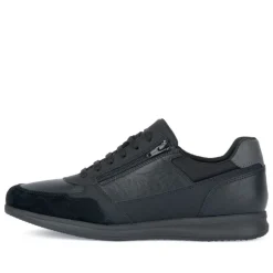Zapatos sport Geox avery hombre negro con cordones