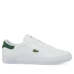 Zapatos sport Lacoste powercourt blancas con detalles verdes