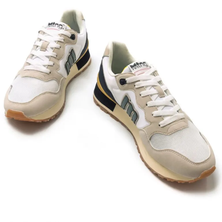 Zapatos sport Mustang 84427 joggo classic en azul marino y arena