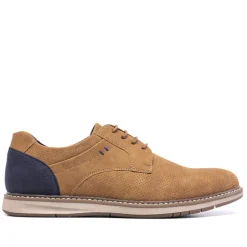 Zapatos sport Owel darwin marrones con cordones encerados