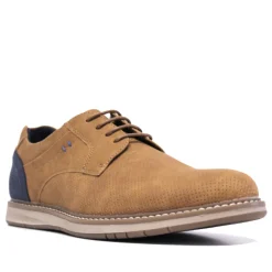 Zapatos sport Owel darwin marrones con cordones encerados