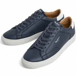 Zapatos sport Pepe Jeans joe basic azules con detalle blanco