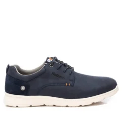 Zapatos sport Xti azules con tirador trasero y detalle azul marino