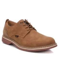 Zapatos sport Xti marrones con ribete azul trasero