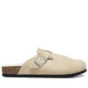 Zuecos color beige con borreguito