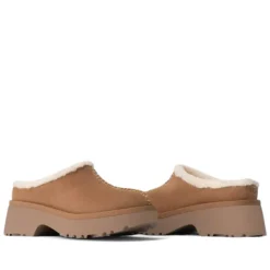 Zuecos UGG New Heights Cozy color chestnut